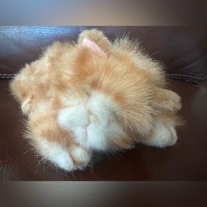 Russ “Peaches” Sleeping Tabby Cat Stuffed Animal Plush Toy Vintage